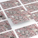 Abstract Wet Paint Pink Swirl - Premium Protective Decal Skin-Kit for the Apple Credit Card