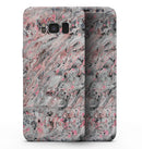 Abstract Wet Paint Pink Swirl - Samsung Galaxy S8 Full-Body Skin Kit