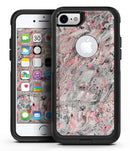 Abstract Wet Paint Pink Swirl - iPhone 7 or 7 Plus Commuter Case Skin Kit