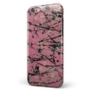 Abstract Wet Paint Pink and Black iPhone 6/6s or 6/6s Plus 2-Piece Hybrid INK-Fuzed Case