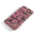 Abstract Wet Paint Pink and Black iPhone 6/6s or 6/6s Plus 2-Piece Hybrid INK-Fuzed Case