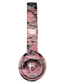 Abstract Wet Paint Pink and Black Full-Body Skin Kit for the Beats by Dre Solo 3 Wireless Headphones