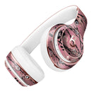 Abstract Wet Paint Pink and Black Full-Body Skin Kit for the Beats by Dre Solo 3 Wireless Headphones