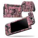 Abstract Wet Paint Pink and Black - Skin Wrap Decal for Nintendo Switch Lite Console & Dock - 3DS XL - 2DS - Pro - DSi - Wii - Joy-Con Gaming Controller