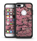 Abstract Wet Paint Pink and Black - iPhone 7 or 7 Plus Commuter Case Skin Kit