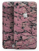 Abstract Wet Paint Pink and Black - Skin-kit for the iPhone 8 or 8 Plus