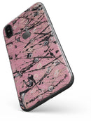 Abstract Wet Paint Pink and Black - iPhone X Skin-Kit