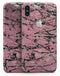 Abstract Wet Paint Pink and Black - iPhone X Skin-Kit