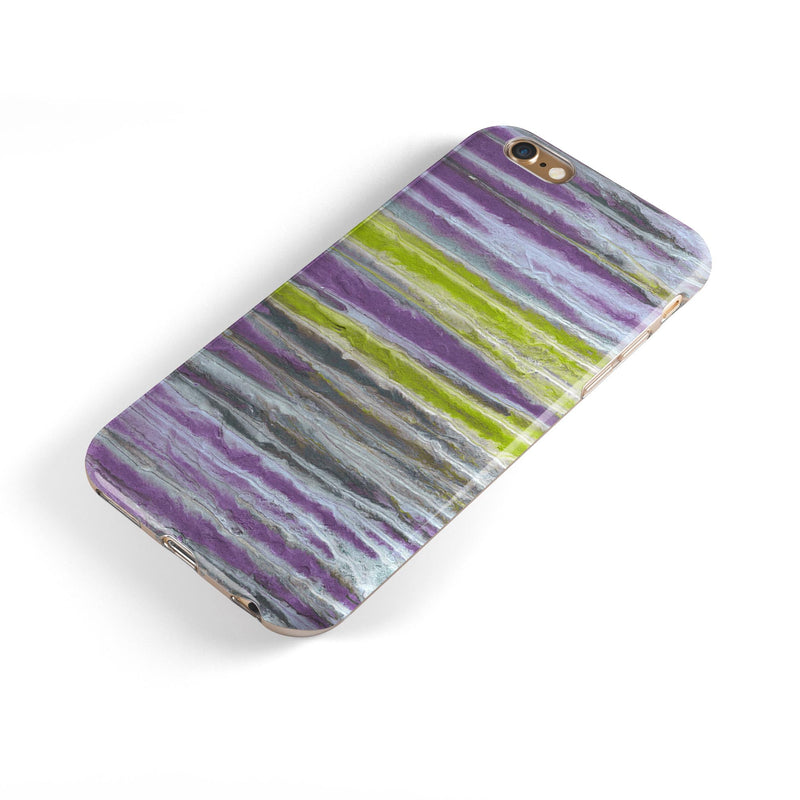 Abstract Wet Paint Purple Sag iPhone 6/6s or 6/6s Plus 2-Piece Hybrid INK-Fuzed Case