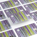 Abstract Wet Paint Purple Sag - Premium Protective Decal Skin-Kit for the Apple Credit Card