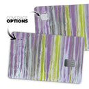 Abstract Wet Paint Purple Sag - Premium Protective Decal Skin-Kit for the Apple Credit Card