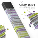 Abstract Wet Paint Purple Sag - Premium Decal Protective Skin-Wrap Sticker compatible with the Juul Labs vaping device
