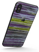Abstract Wet Paint Purple Sag - iPhone X Skin-Kit