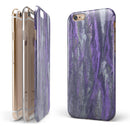Abstract Wet Paint Purple v3 iPhone 6/6s or 6/6s Plus 2-Piece Hybrid INK-Fuzed Case