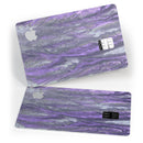 Abstract Wet Paint Purple v3 - Premium Protective Decal Skin-Kit for the Apple Credit Card