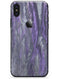 Abstract Wet Paint Purple v3 - iPhone X Skin-Kit