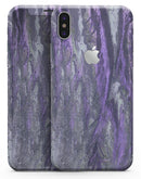 Abstract Wet Paint Purple v3 - iPhone X Skin-Kit