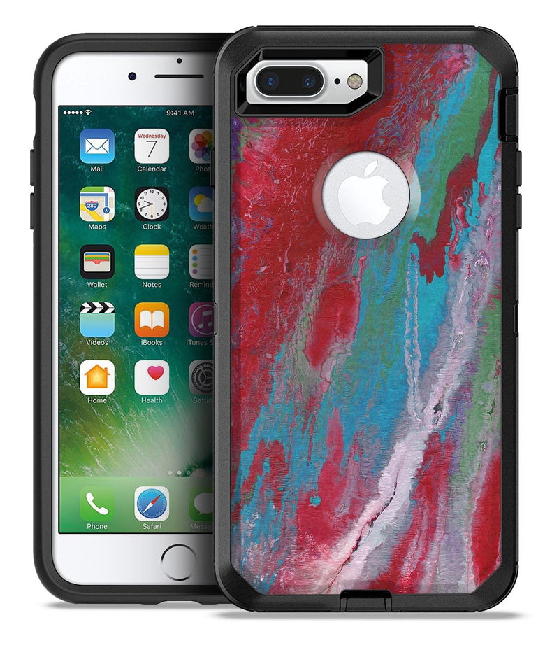 Abstract Wet Paint Red and Blue - iPhone 7 Plus/8 Plus OtterBox Case & Skin Kits