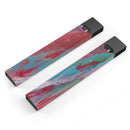 Abstract Wet Paint Red and Blue - Premium Decal Protective Skin-Wrap Sticker compatible with the Juul Labs vaping device