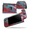 Abstract Wet Paint Red and Blue - Skin Wrap Decal for Nintendo Switch Lite Console & Dock - 3DS XL - 2DS - Pro - DSi - Wii - Joy-Con Gaming Controller