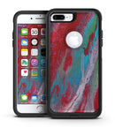 Abstract Wet Paint Red and Blue - iPhone 7 or 7 Plus Commuter Case Skin Kit