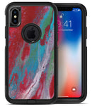 Abstract Wet Paint Red and Blue - iPhone X OtterBox Case & Skin Kits