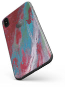 Abstract Wet Paint Red and Blue - iPhone X Skin-Kit