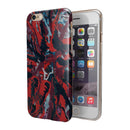 Abstract Wet Paint Red v95 iPhone 6/6s or 6/6s Plus 2-Piece Hybrid INK-Fuzed Case