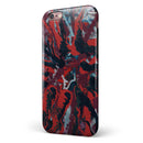 Abstract Wet Paint Red v95 iPhone 6/6s or 6/6s Plus 2-Piece Hybrid INK-Fuzed Case