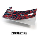 Abstract Wet Paint Red v95 - Premium Protective Decal Skin-Kit for the Apple Credit Card