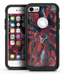 Abstract Wet Paint Red v95 - iPhone 7 or 7 Plus Commuter Case Skin Kit