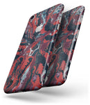 Abstract Wet Paint Red v95 - Skin-kit for the iPhone 8 or 8 Plus