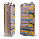 Abstract Wet Paint Retro Pink iPhone 6/6s or 6/6s Plus 2-Piece Hybrid INK-Fuzed Case