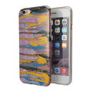 Abstract Wet Paint Retro Pink iPhone 6/6s or 6/6s Plus 2-Piece Hybrid INK-Fuzed Case