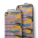 Abstract Wet Paint Retro Pink iPhone 6/6s or 6/6s Plus 2-Piece Hybrid INK-Fuzed Case