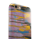 Abstract Wet Paint Retro Pink iPhone 6/6s or 6/6s Plus 2-Piece Hybrid INK-Fuzed Case