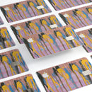 Abstract Wet Paint Retro Pink - Premium Protective Decal Skin-Kit for the Apple Credit Card