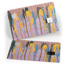 Abstract Wet Paint Retro Pink - Premium Protective Decal Skin-Kit for the Apple Credit Card