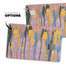 Abstract Wet Paint Retro Pink - Premium Protective Decal Skin-Kit for the Apple Credit Card