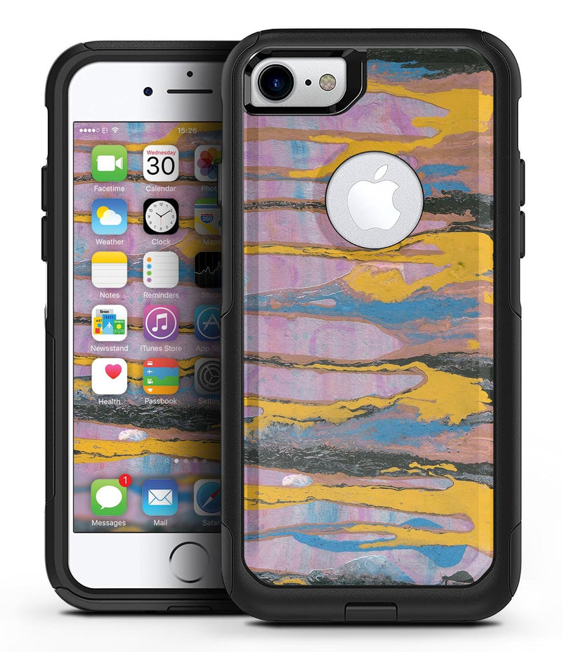 Abstract Wet Paint Retro Pink - iPhone 7 or 8 OtterBox Case & Skin Kits