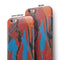 Abstract Wet Paint Retro V4 iPhone 6/6s or 6/6s Plus 2-Piece Hybrid INK-Fuzed Case