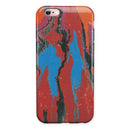 Abstract Wet Paint Retro V4 iPhone 6/6s or 6/6s Plus 2-Piece Hybrid INK-Fuzed Case