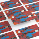 Abstract Wet Paint Retro V4 - Premium Protective Decal Skin-Kit for the Apple Credit Card