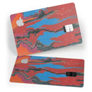 Abstract Wet Paint Retro V4 - Premium Protective Decal Skin-Kit for the Apple Credit Card