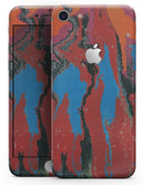 Abstract Wet Paint Retro V4 - Skin-kit for the iPhone 8 or 8 Plus