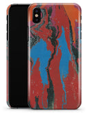 Abstract Wet Paint Retro V4 - iPhone X Clipit Case