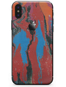 Abstract Wet Paint Retro V4 - iPhone X Skin-Kit