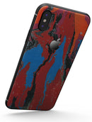 Abstract Wet Paint Retro V4 - iPhone X Skin-Kit