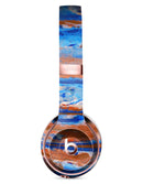 Abstract Wet Paint Rustic Blue Full-Body Skin Kit for the Beats by Dre Solo 3 Wireless Headphones