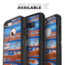 Abstract Wet Paint Rustic Blue - Skin Kit for the iPhone OtterBox Cases